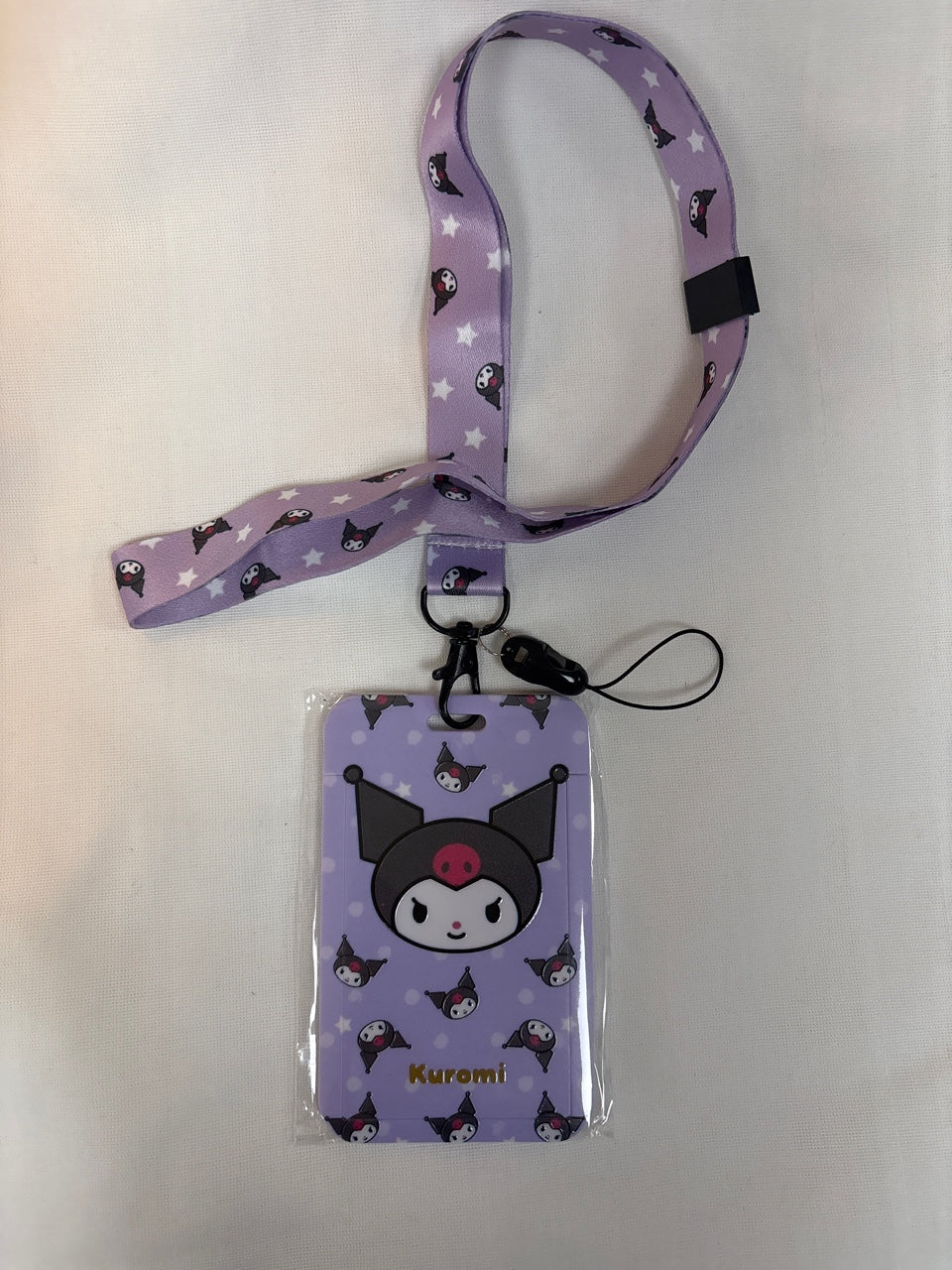 Sanrio neck strip photo holder