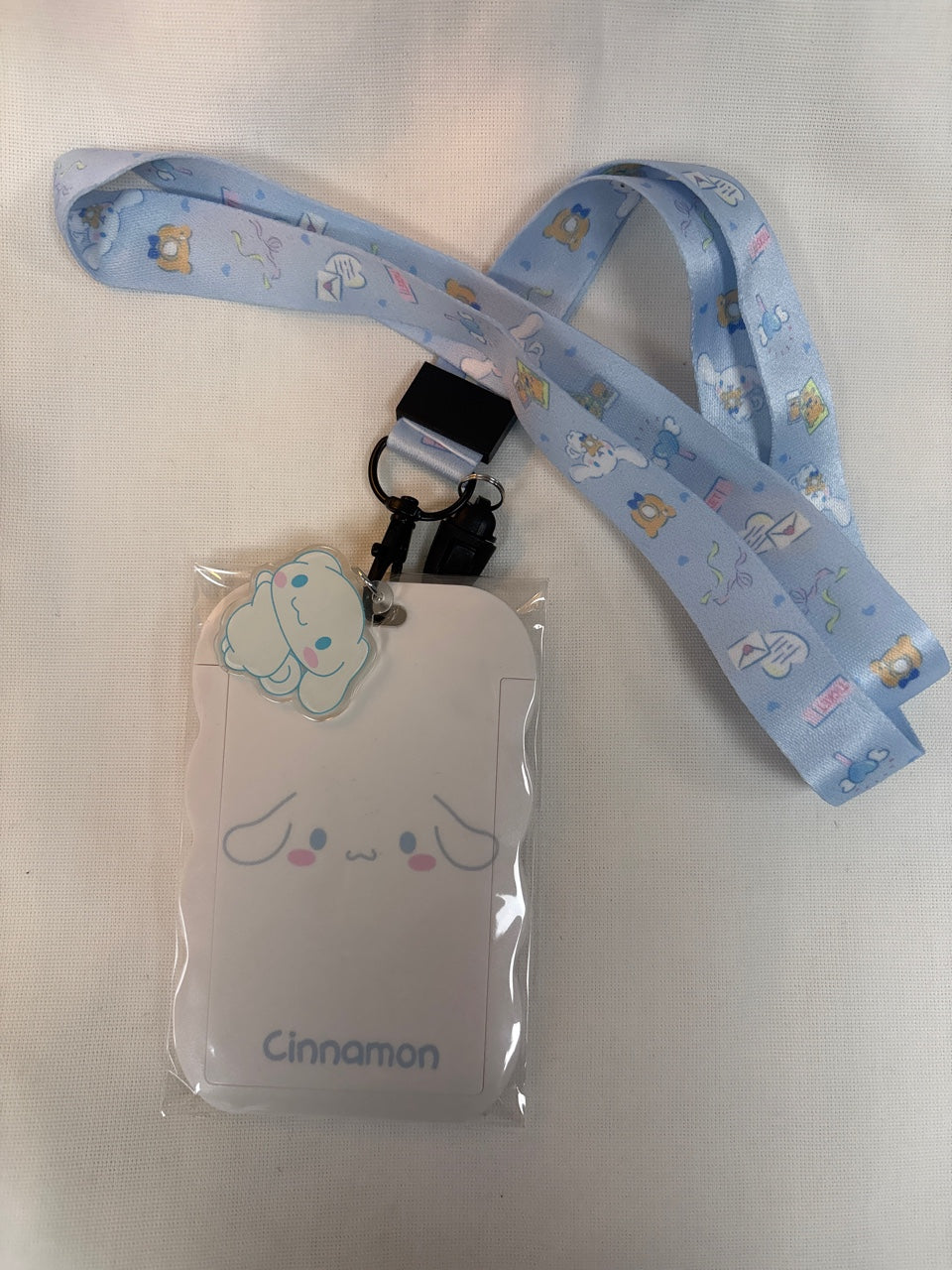 Sanrio neck strip photo holder