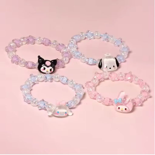Cute Sanrio Crystal Couple Bracelet