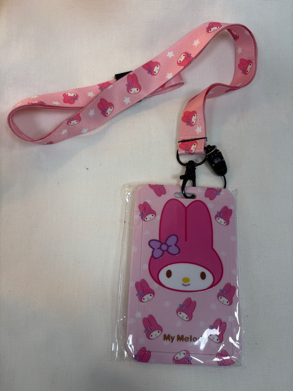 Sanrio neck strip photo holder