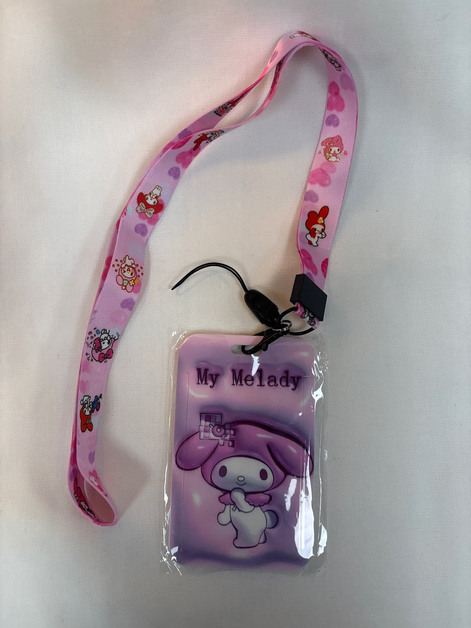 Sanrio neck strip photo holder