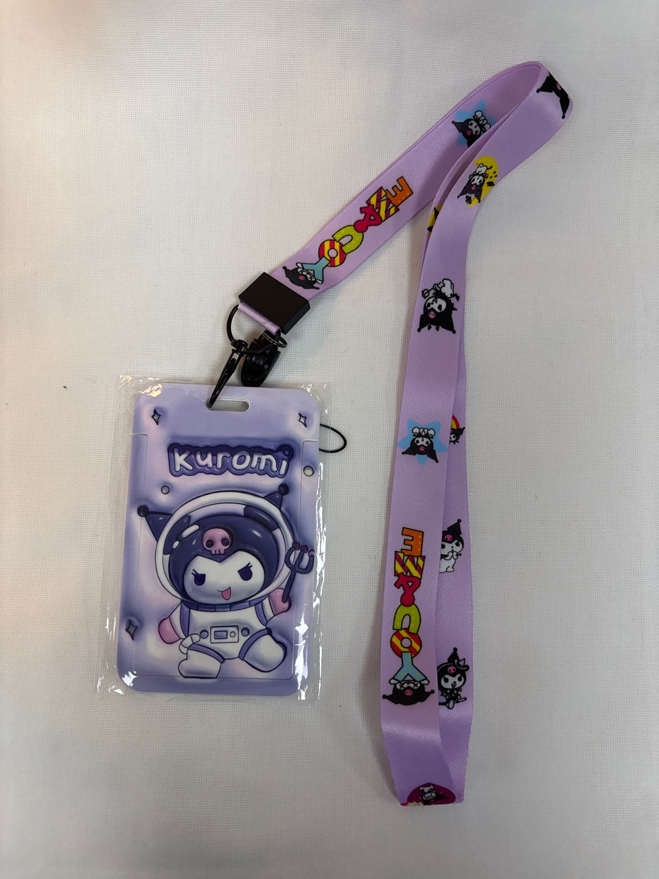 Sanrio neck strip photo holder