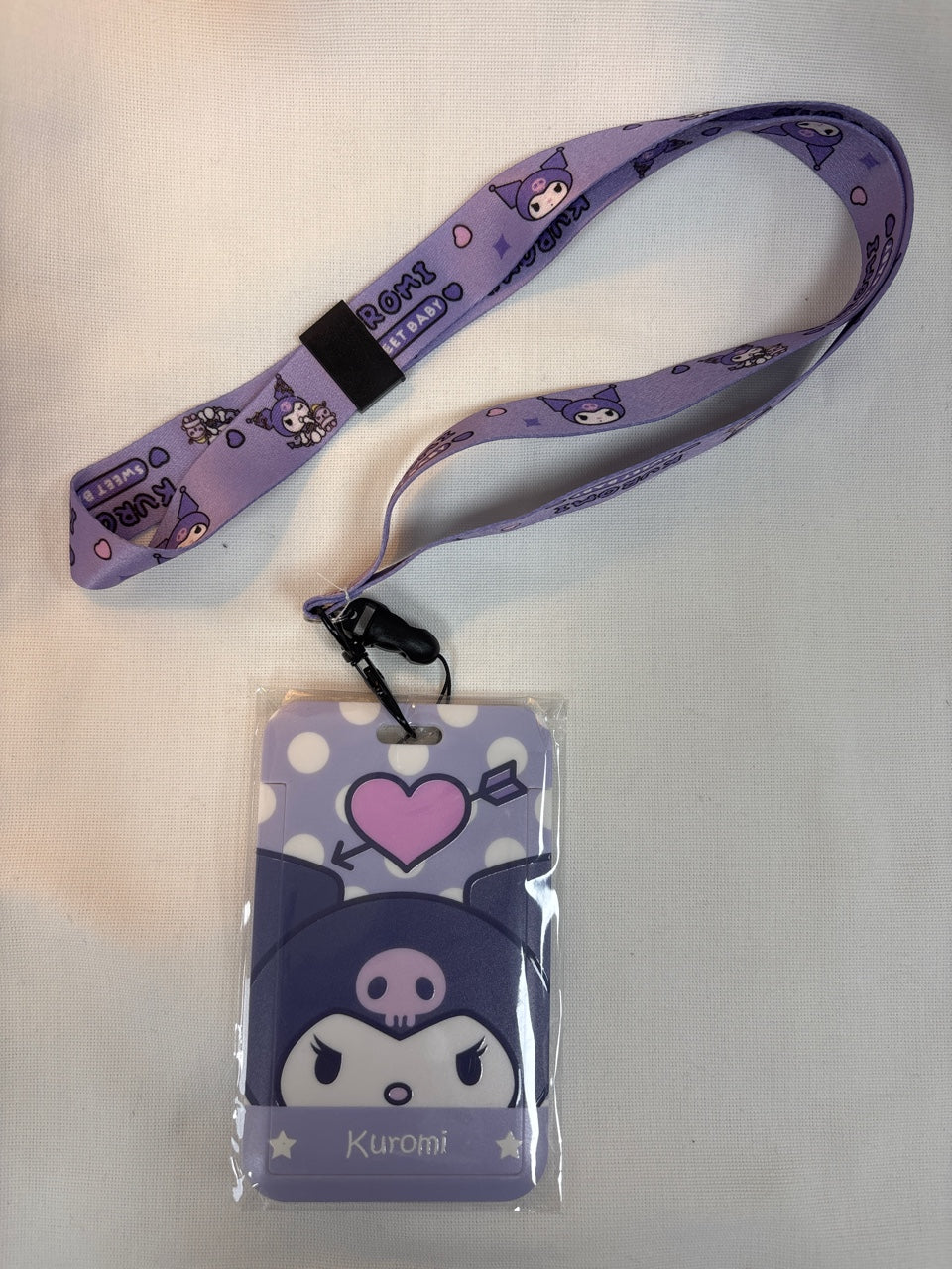 Sanrio neck strip photo holder