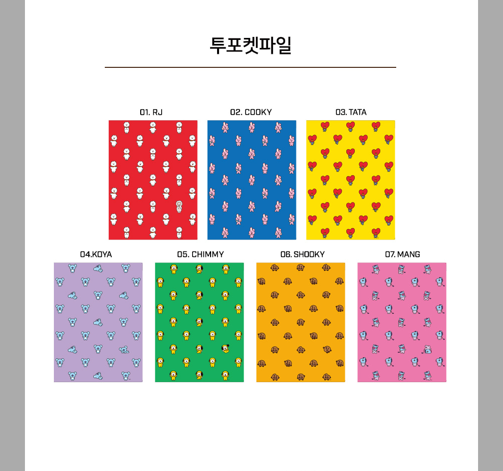 BT21 Two Pocket File