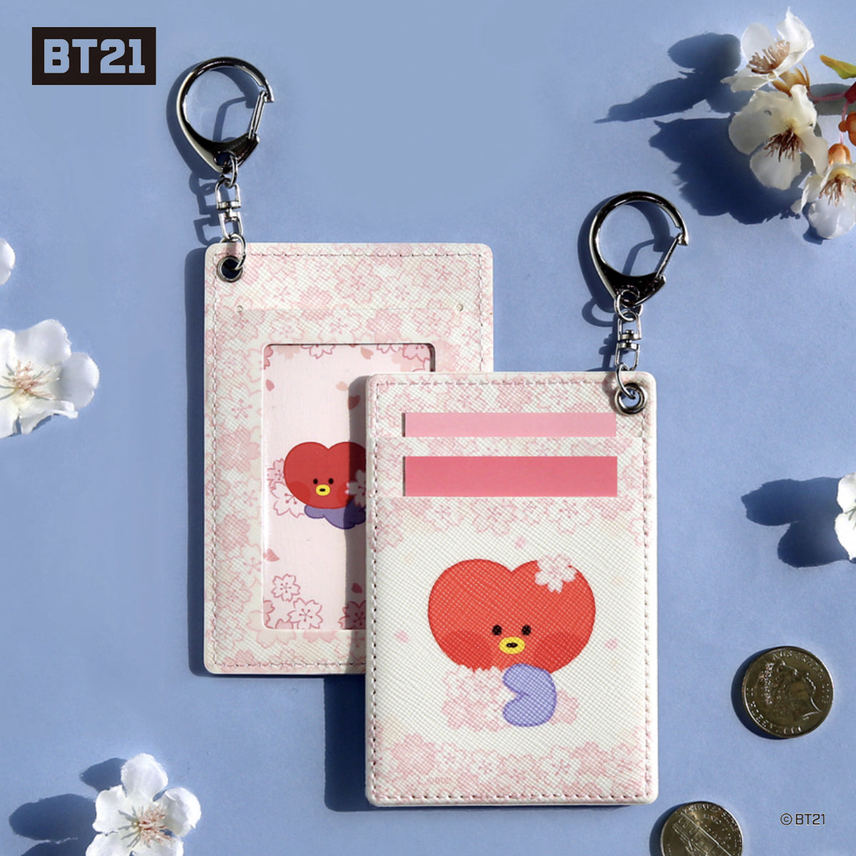 BT21 Minini Cherry Blossom Card Holder