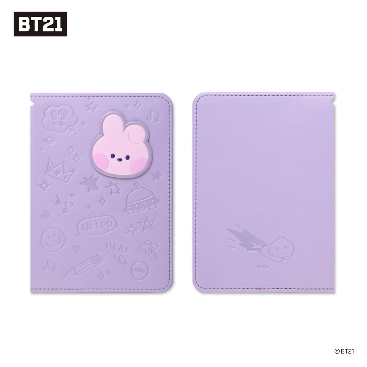 BT21 Minini Leather Patch Passport Cover