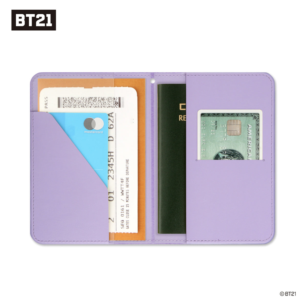 BT21 Minini Leather Patch Passport Cover