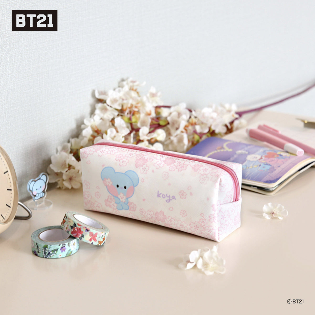 BT21 Minini Cherry Blossom Pen Pouch
