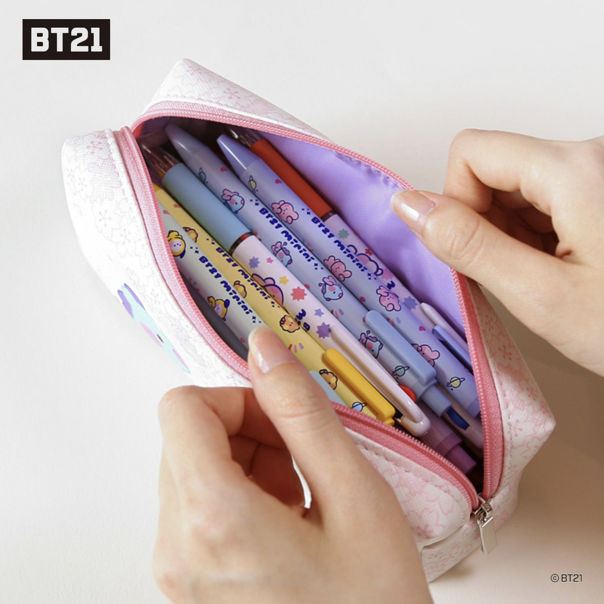 BT21 Minini Cherry Blossom Pen Pouch