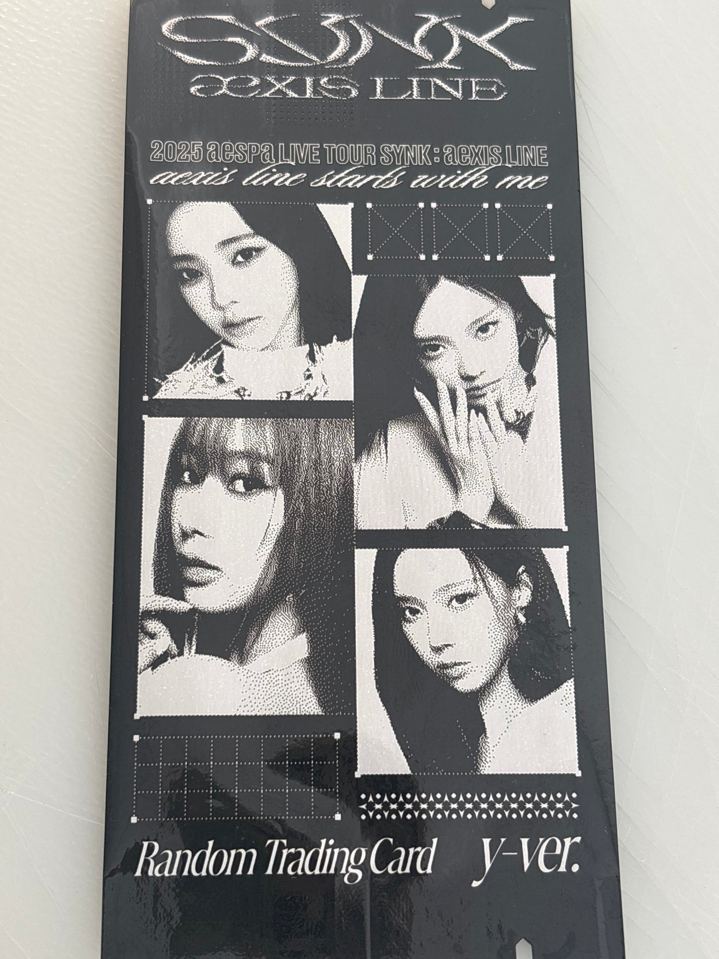 aespa 2025 live tour synk: aexis line official trading card_random 2pcs