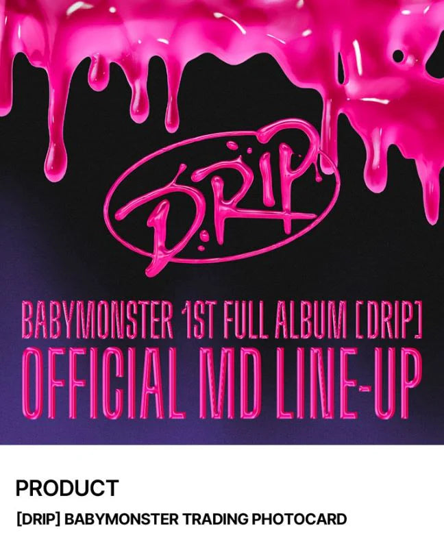 BABYMONSTER DRIP OFFICIAL POP-UP Card Set