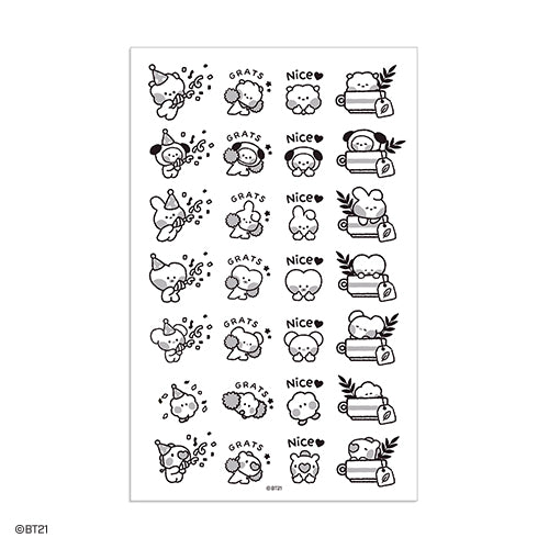 BT21 MININI TATOO STICKER_TOGETHER