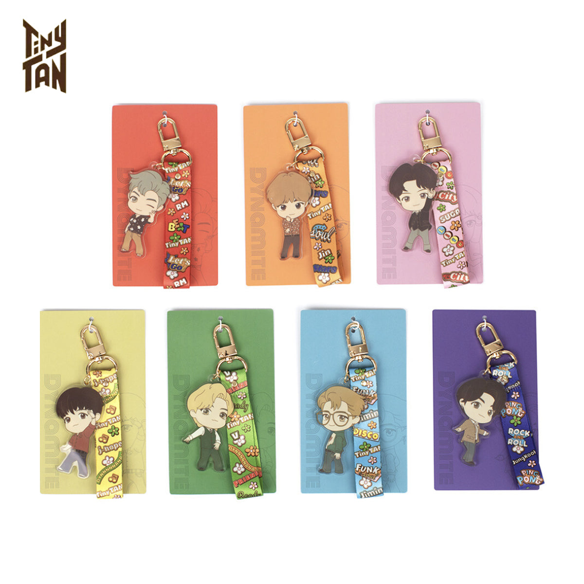 BTS TinyTAN Dynamite Acrylic Strap Key Ring