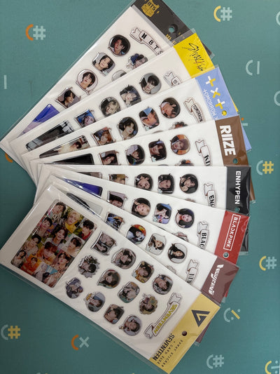 KPOP EPOXY JELLY STICKER (MEMBERS + PHOTOCARD SIZE)