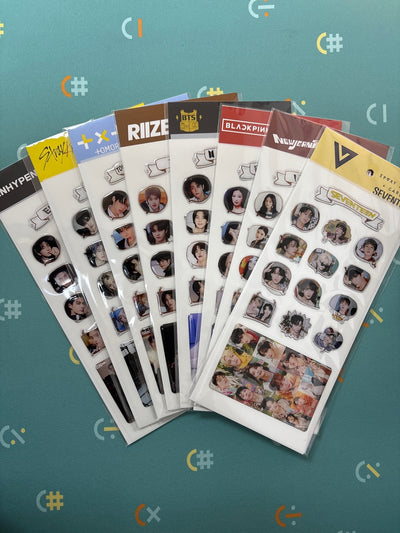 KPOP EPOXY JELLY STICKER (MEMBERS + PHOTOCARD SIZE)