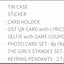 BLACKPINK THE GAME OST THE GIRLS Stella Ver Tin Case QR Card Acrylic Stand Set