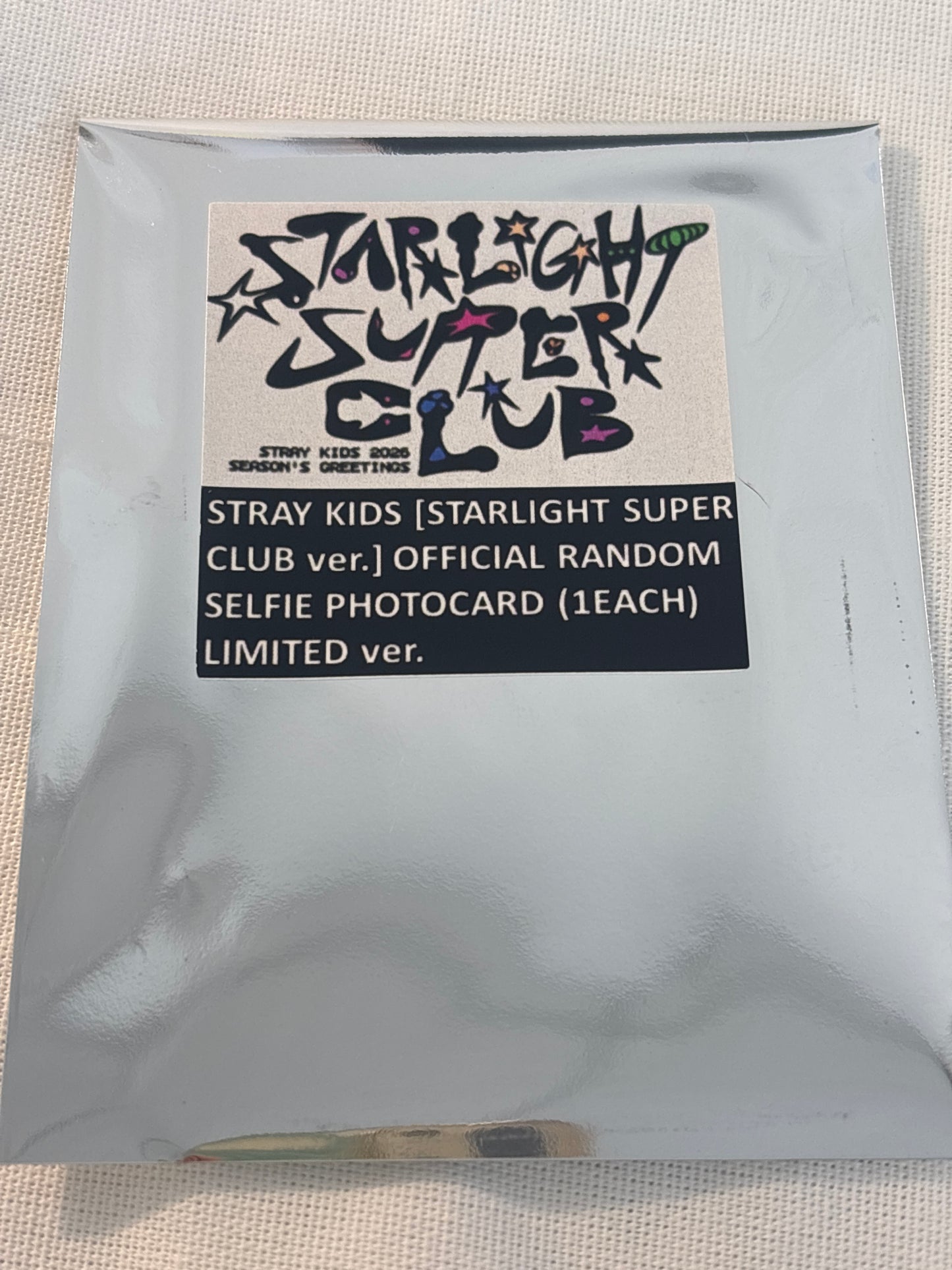 STRAY KIDS [2026 STARLIGHT SUPER CLUB] OFFICIAL SELFIE PHOTOCARD