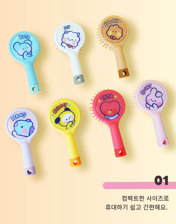 BT21 MININI HAIR BRUSH