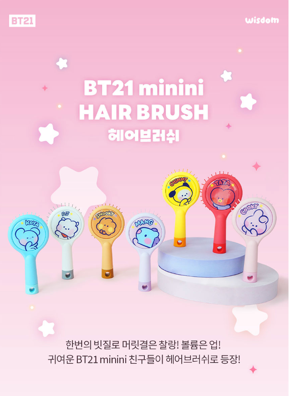 BT21 MININI HAIR BRUSH