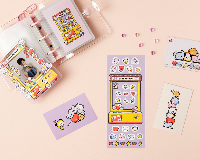 BT21 PHOTO DECO KIT STICKER