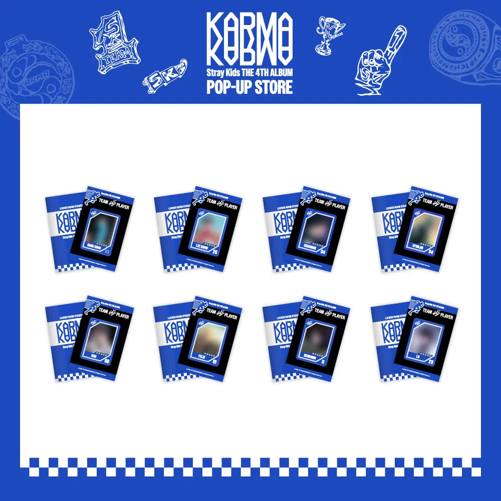 STRAY KIDS THE 4TH ALBUM POP UP KARMA LOCKER ROOM STICKER BOOK