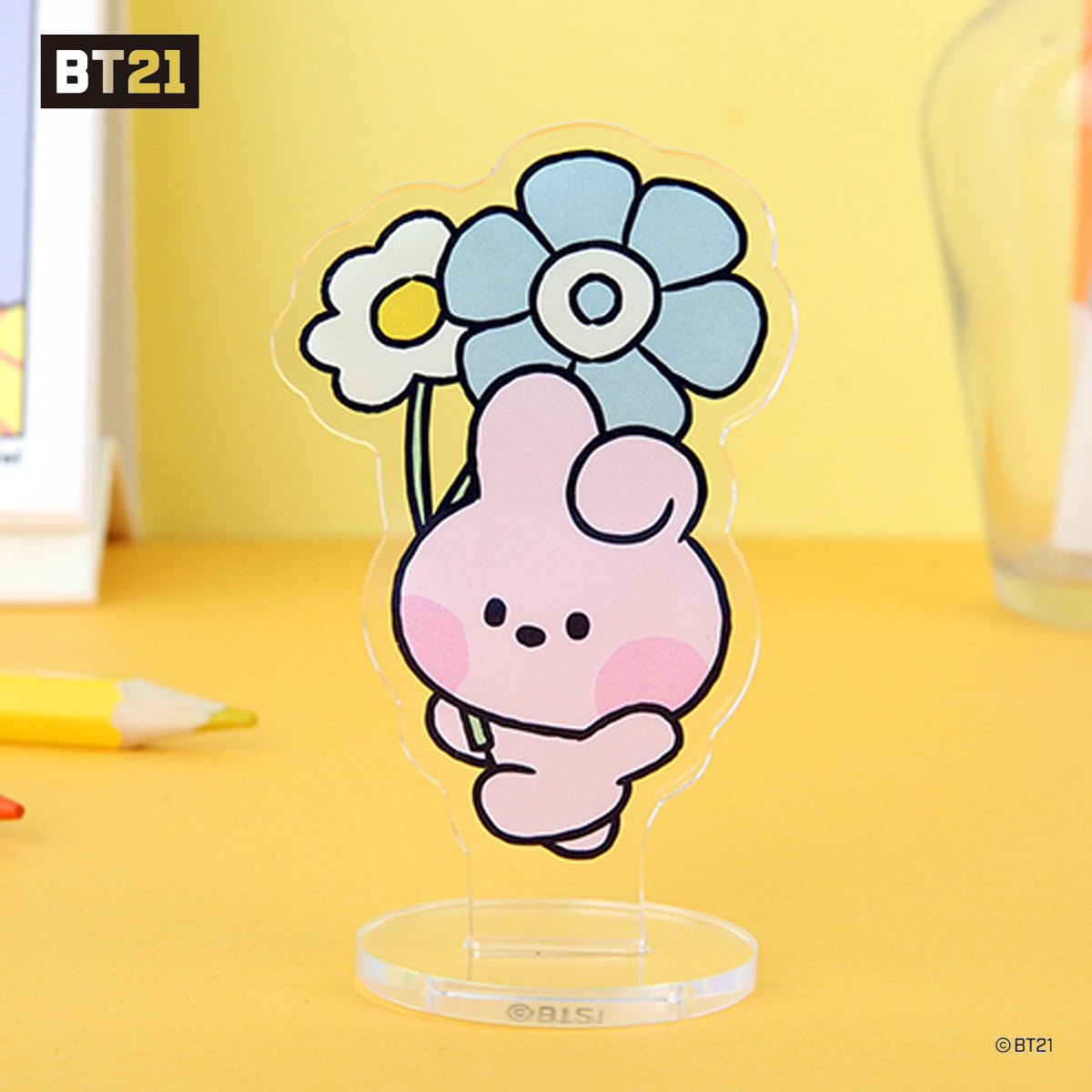 BT21 MININI ACRYLIC STAND _HAPPY FLOWER