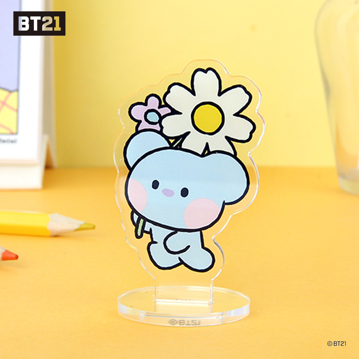 BT21 MININI ACRYLIC STAND _HAPPY FLOWER