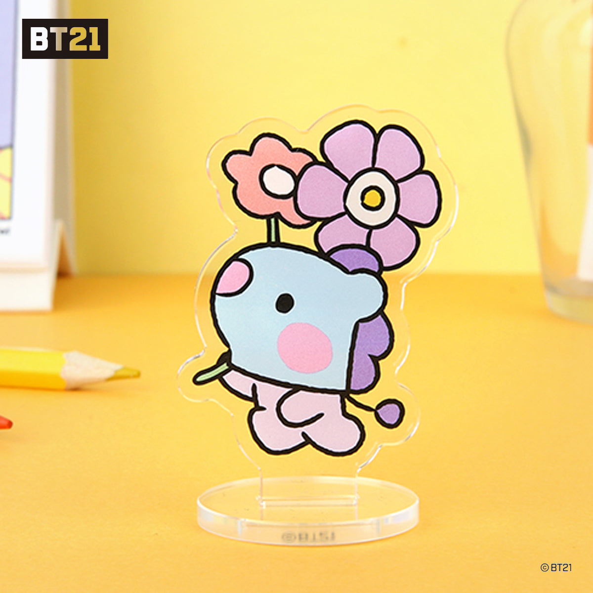 BT21 MININI ACRYLIC STAND _HAPPY FLOWER