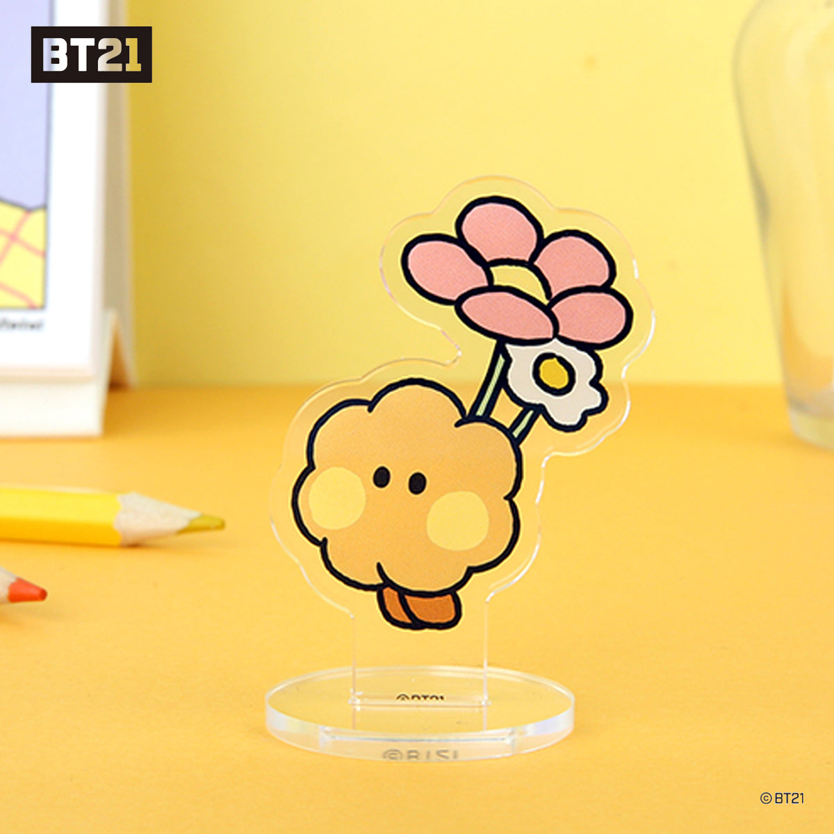 BT21 MININI ACRYLIC STAND _HAPPY FLOWER