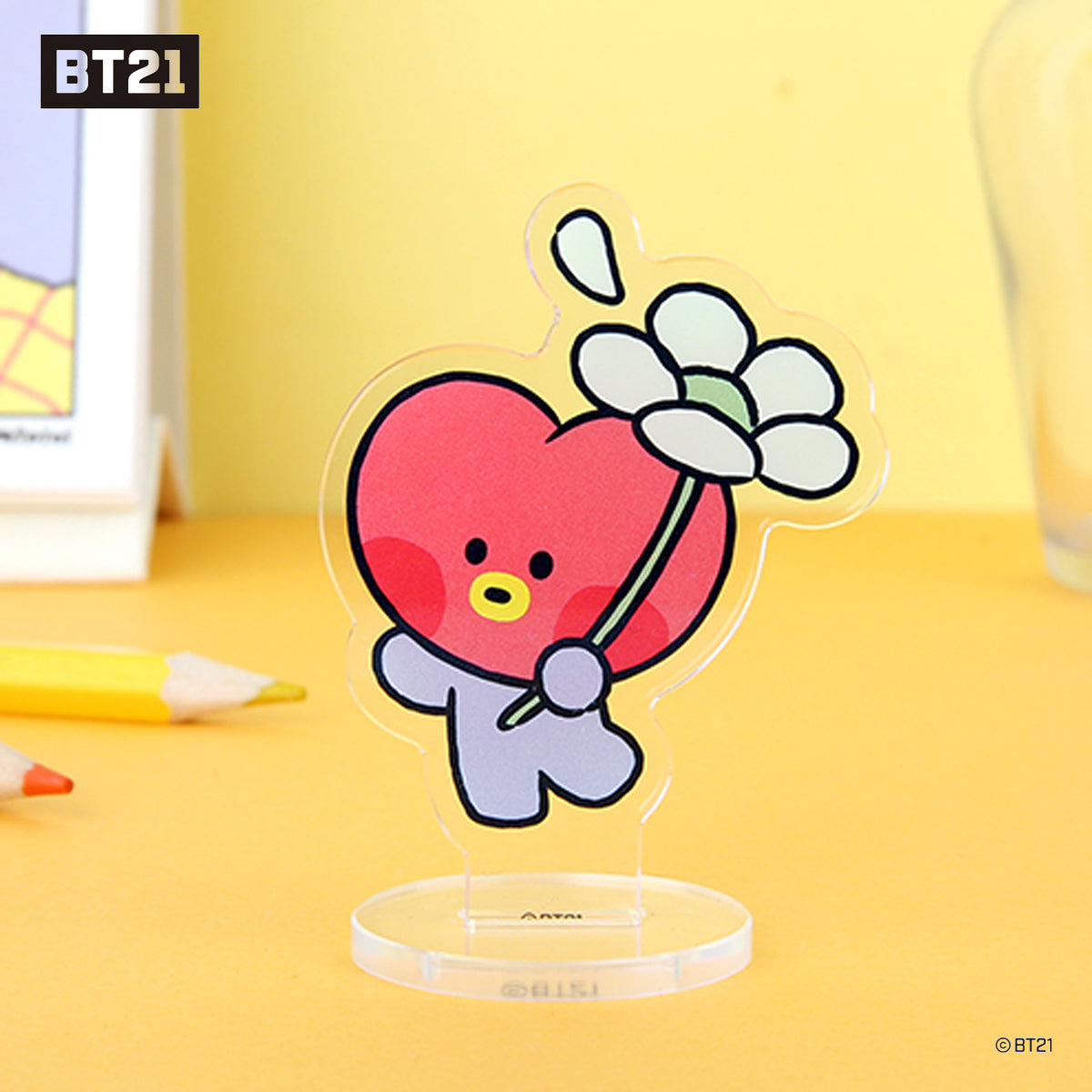 BT21 MININI ACRYLIC STAND _HAPPY FLOWER