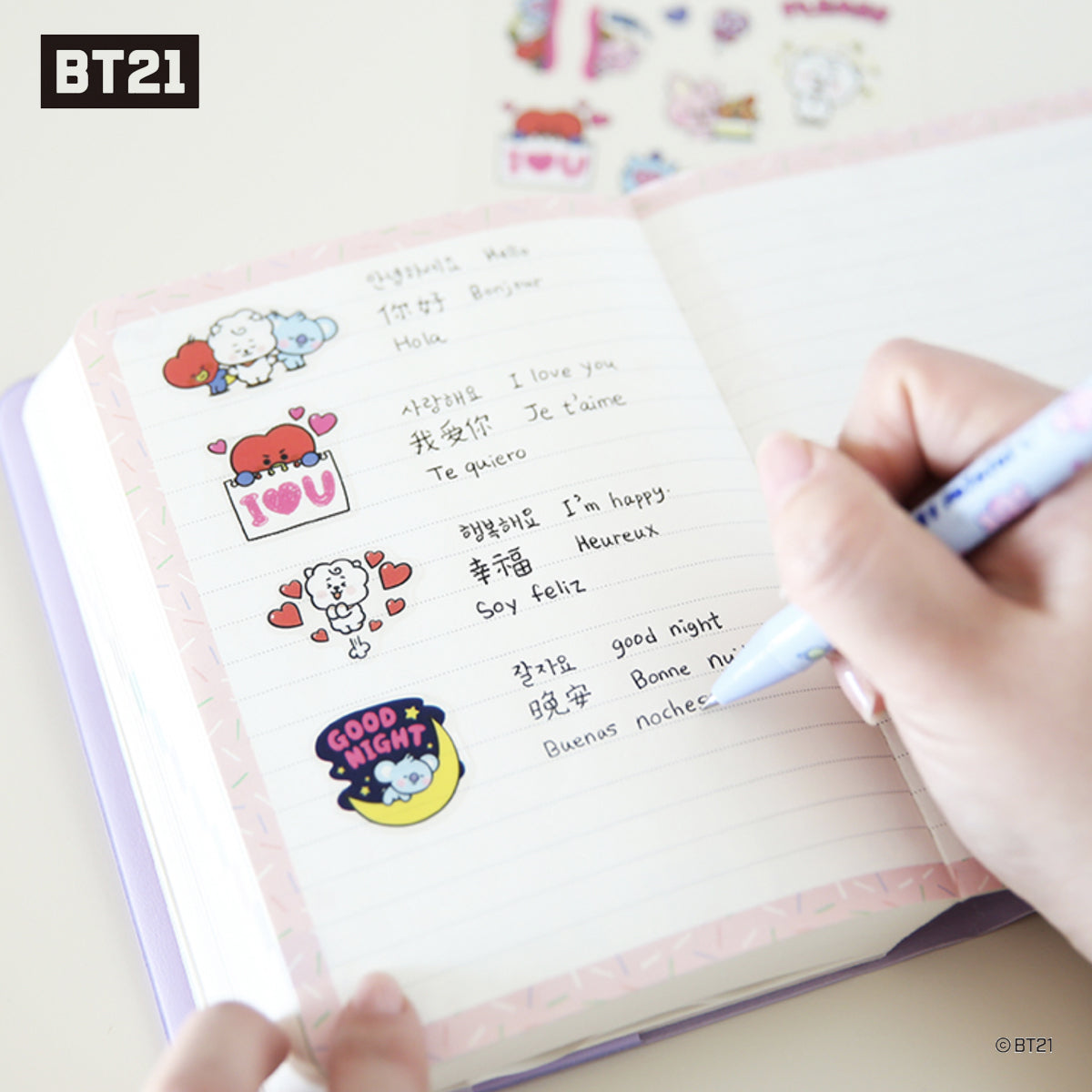 BT21 CLEAR STICKER [EVERYDAY]_2sheets