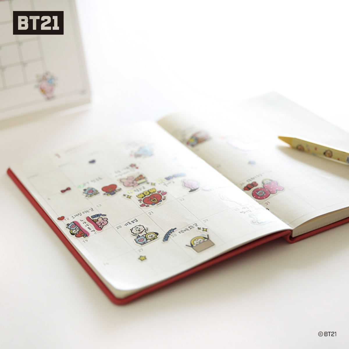 BT21 CLEAR STICKER [EVERYDAY]_2sheets