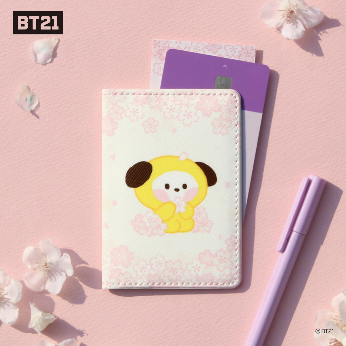 BT21 Minini Cherry Blossom Card Case
