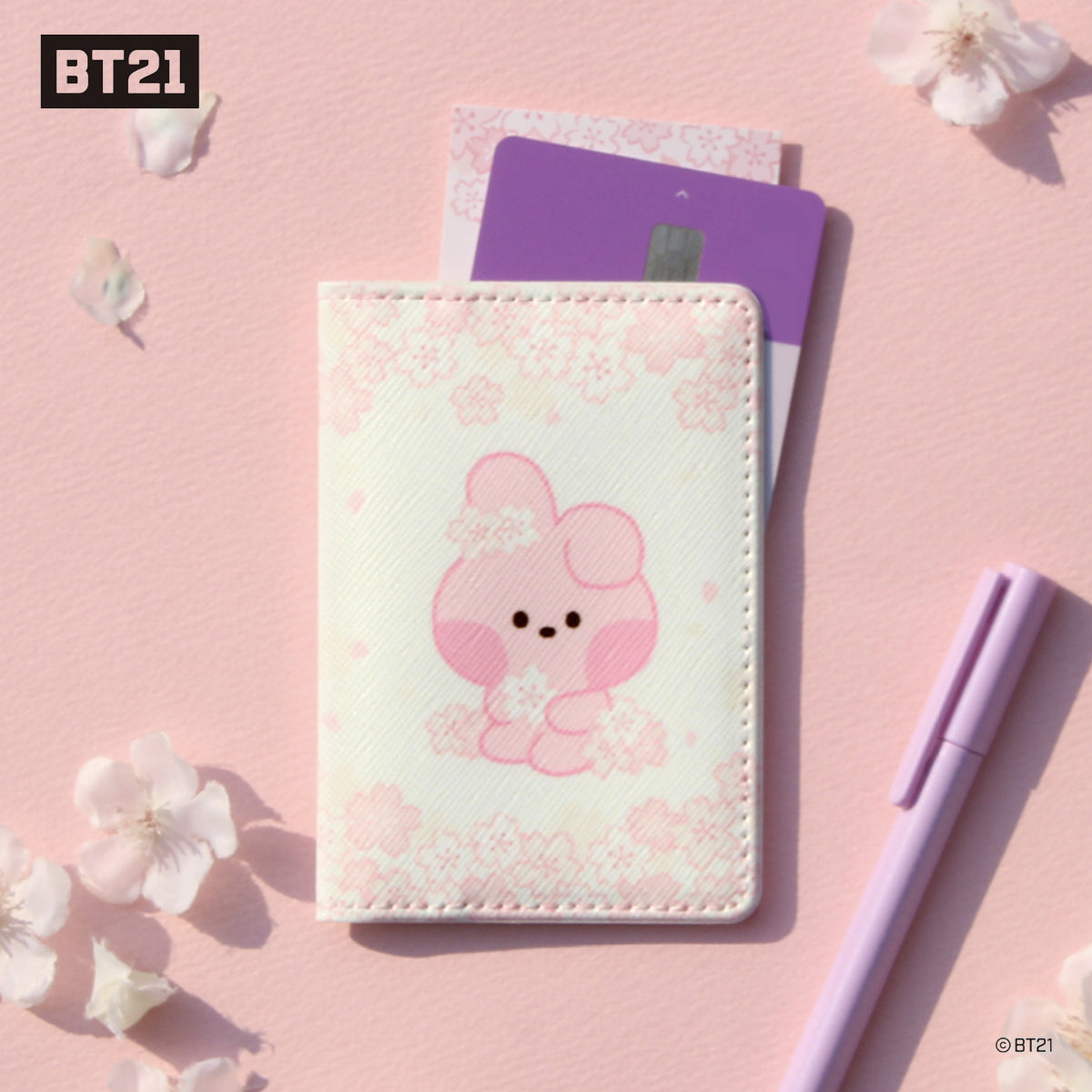 BT21 Minini Cherry Blossom Card Case