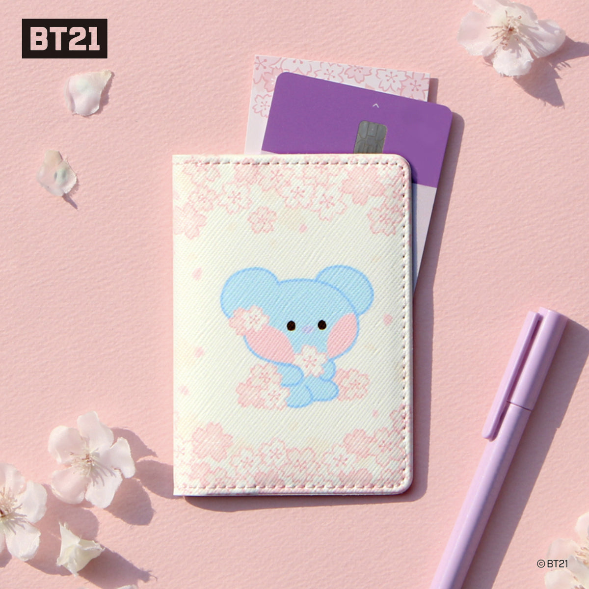 BT21 Minini Cherry Blossom Card Case