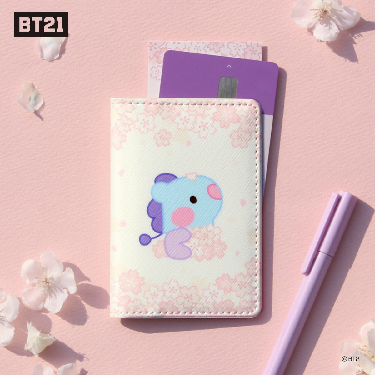 BT21 Minini Cherry Blossom Card Case