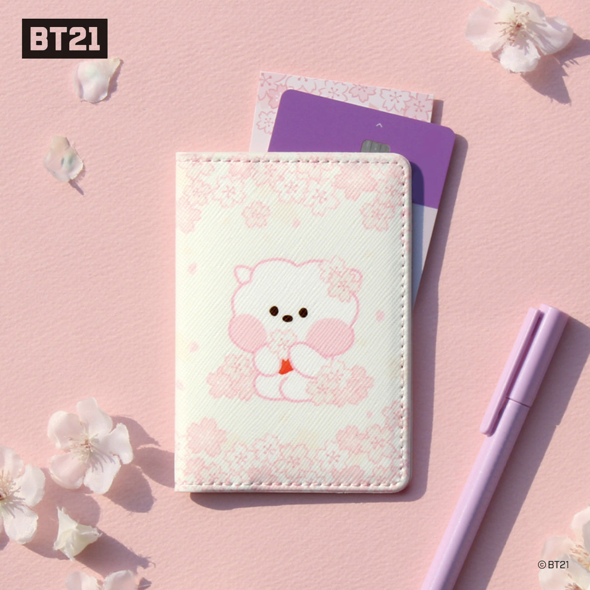 BT21 Minini Cherry Blossom Card Case