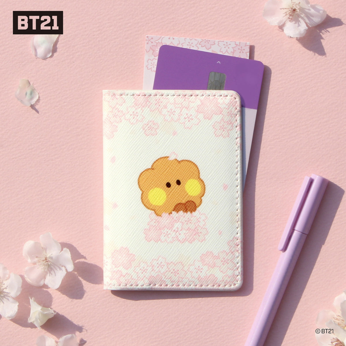BT21 Minini Cherry Blossom Card Case