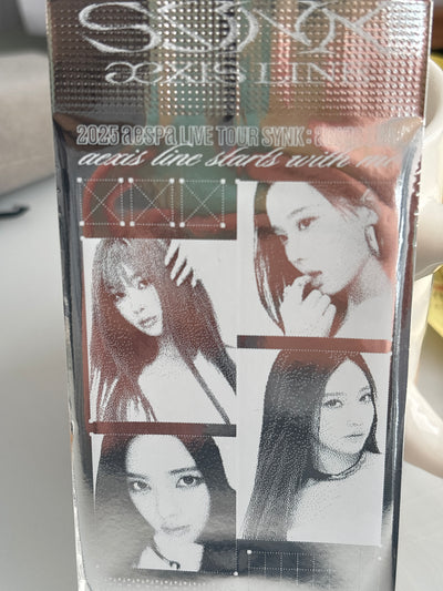aespa 2025 live tour synk: aexis line official trading card_random 2pcs