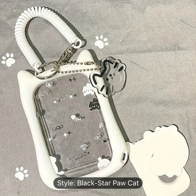SOOO CUTE KPOP PHOTOCARD CUSHION HOLDER (WHITE & BLACK)
