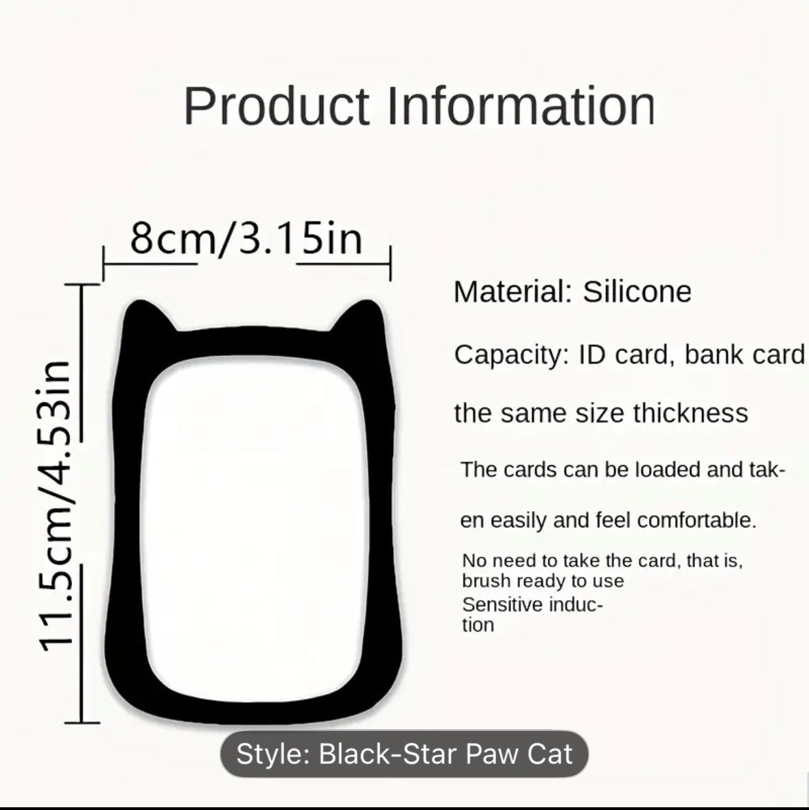 SOOO CUTE KPOP PHOTOCARD CUSHION HOLDER (WHITE & BLACK)