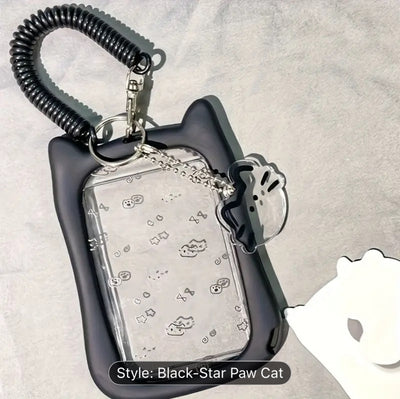 SOOO CUTE KPOP PHOTOCARD CUSHION HOLDER (WHITE & BLACK)
