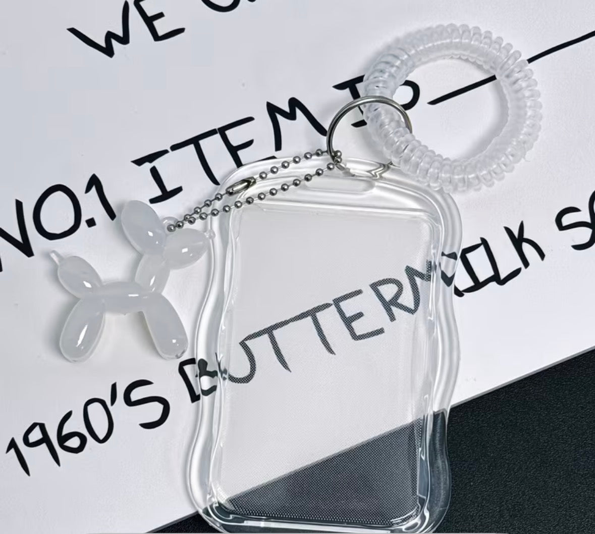 SOOO CUTE BALLOON DOG PHOTOCARD HOLDER