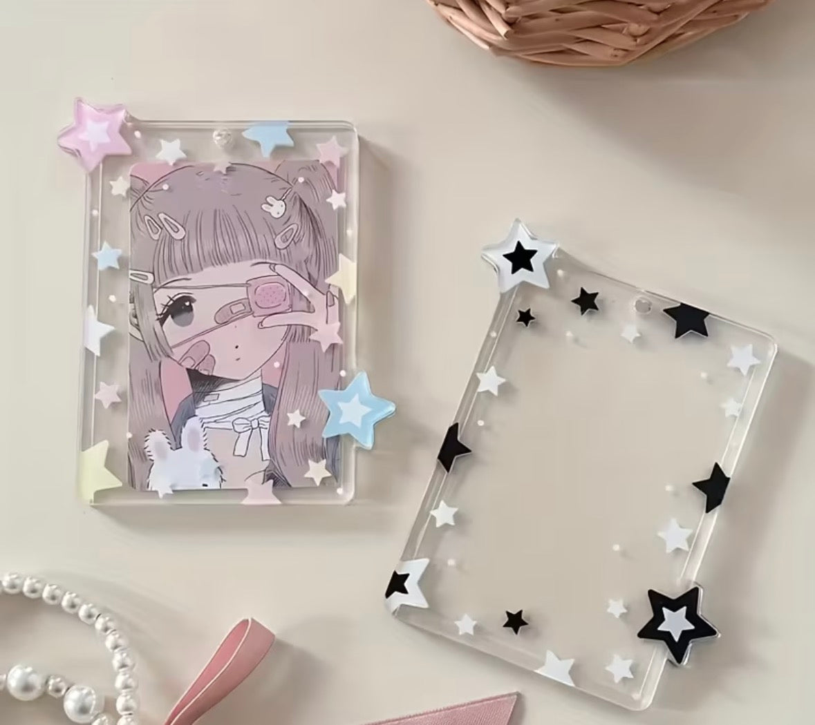 BLACK STAR PHOTOCARD HOLDER