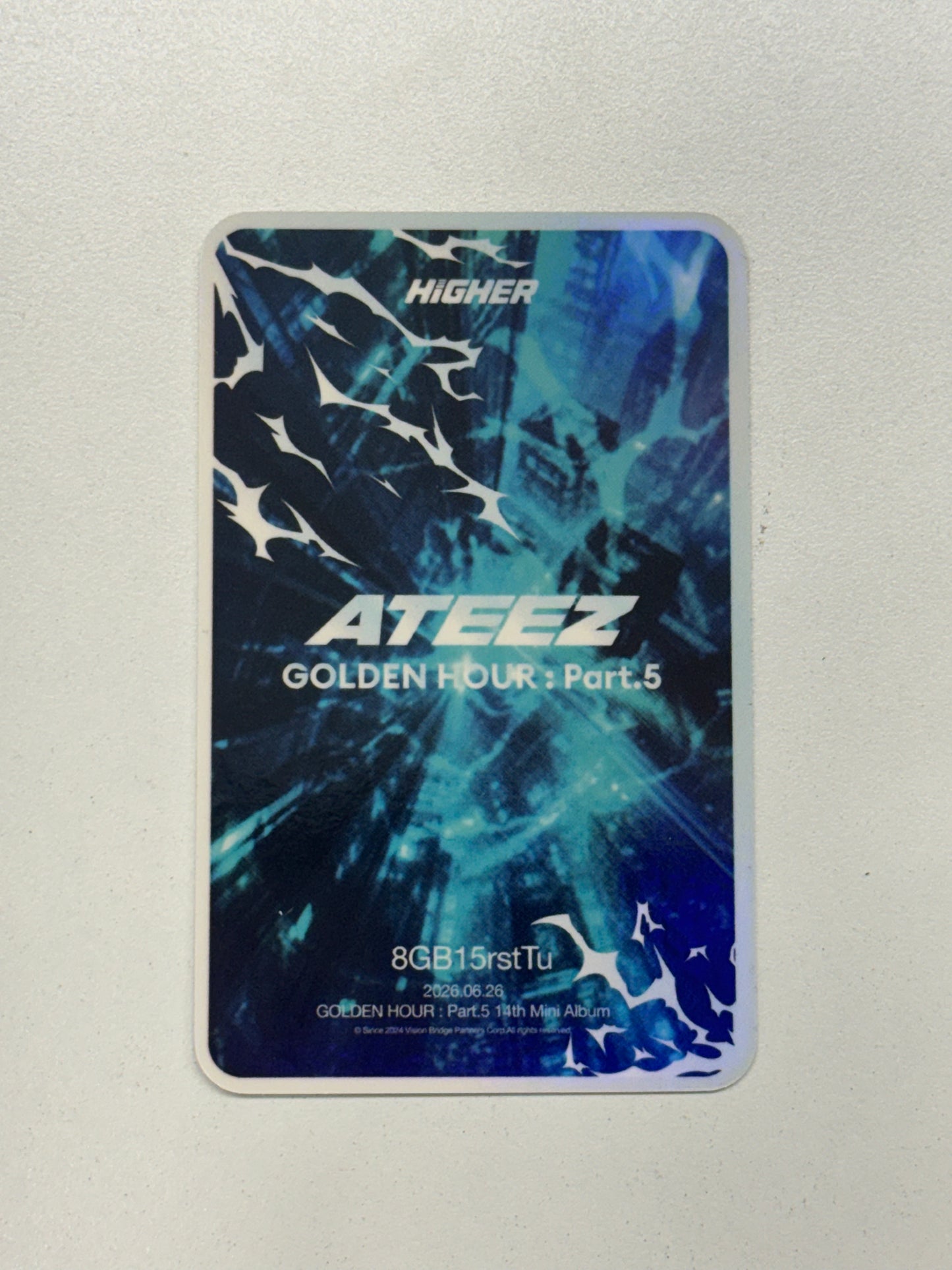 ATEEZE GOLDEN HOUR : PART.5 OFFICIAL RANDOM PHOTOCARD BY HIGHER WITH DIGITAL VER.