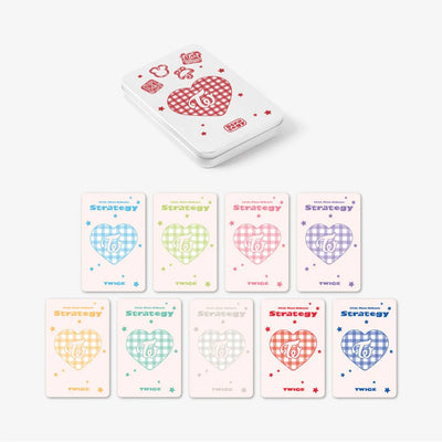 TWICE STRATEGY POP-UP In SEOUL OFFICIAL GOODS MD TINCASE PHOTOCARD SET