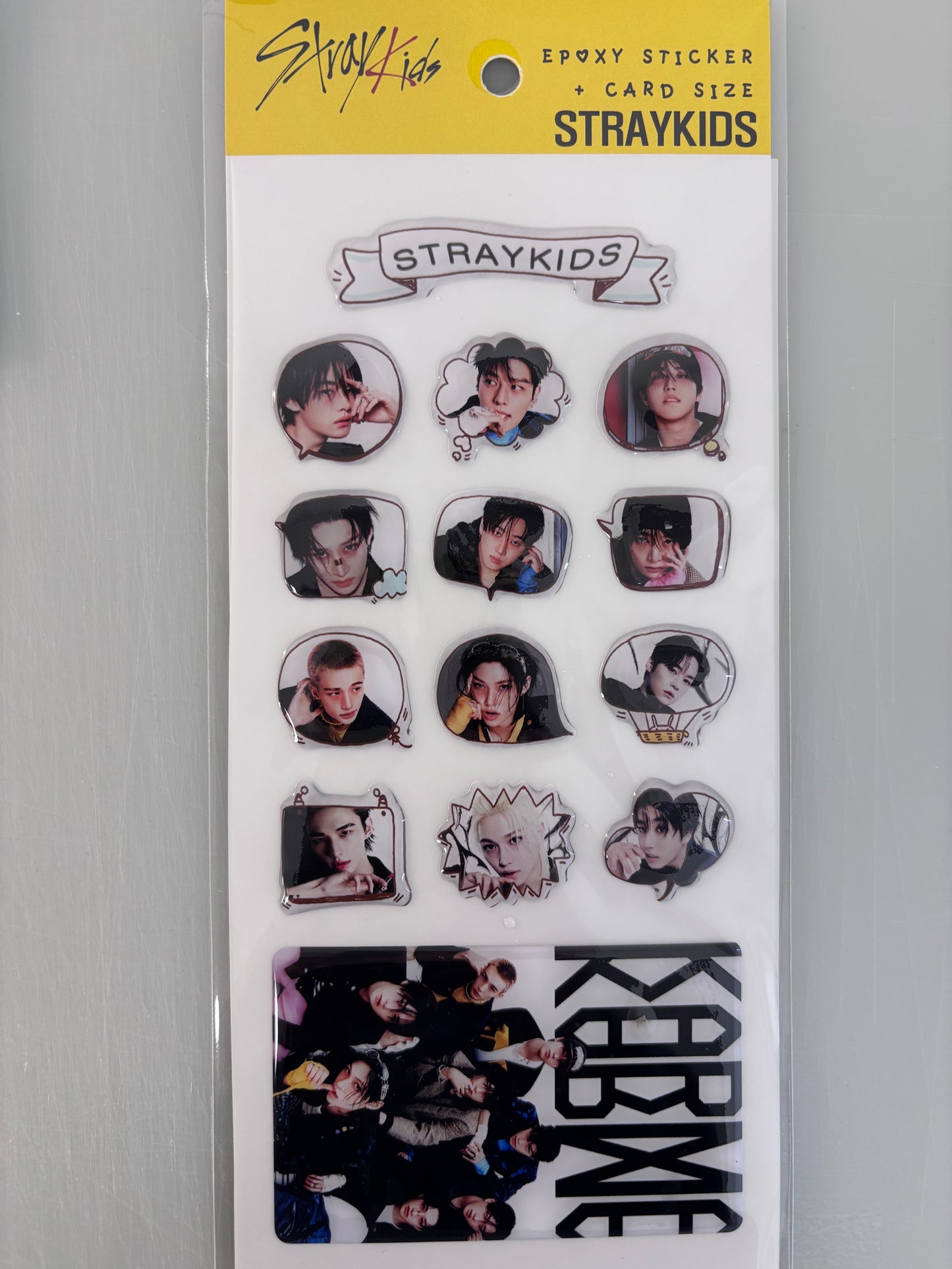 KPOP EPOXY JELLY STICKER (MEMBERS + PHOTOCARD SIZE)