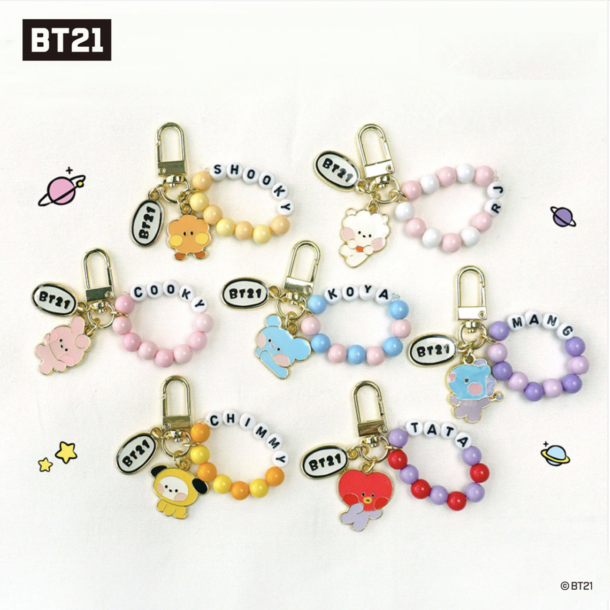 BT21 Minini Metal Key Ring