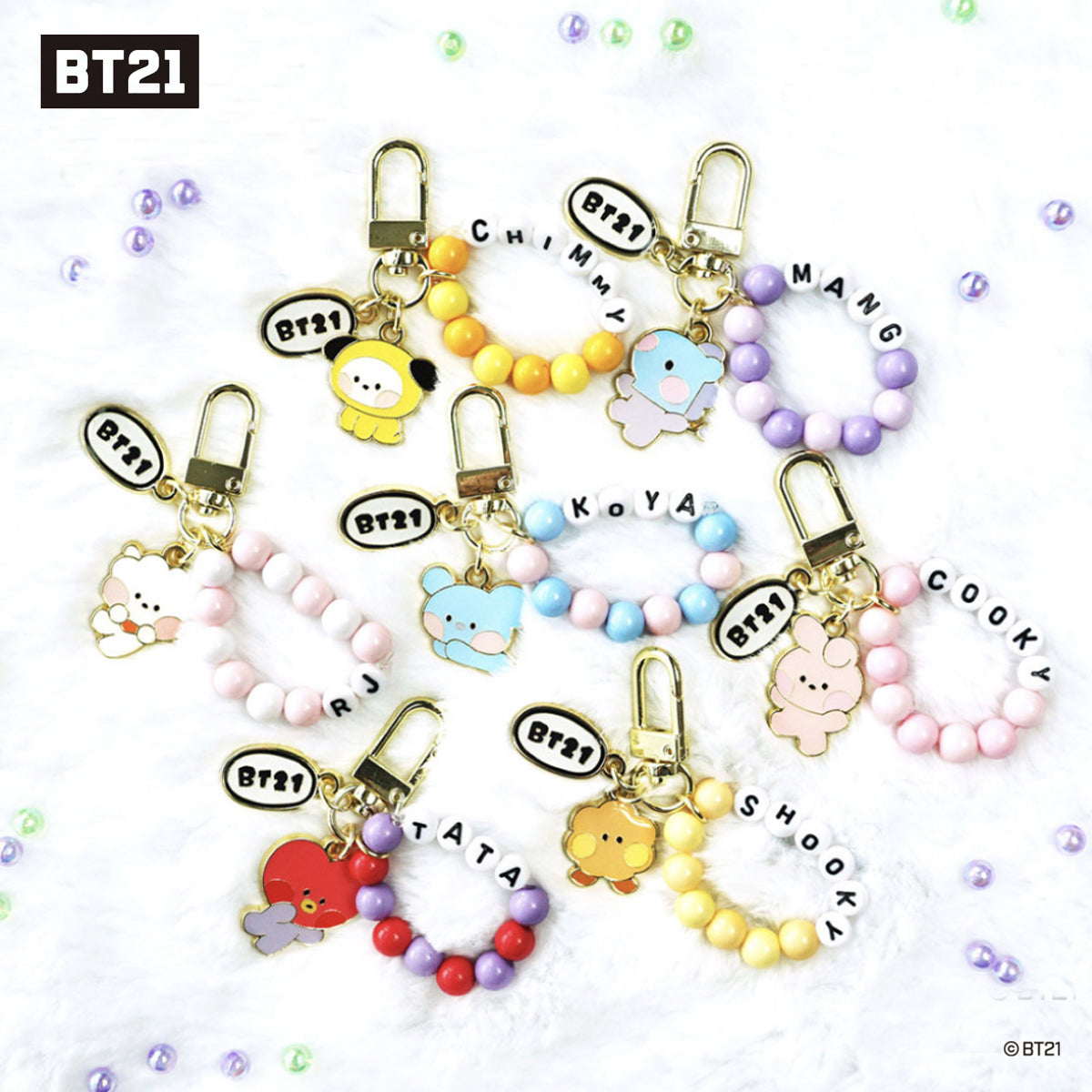 BT21 Minini Metal Key Ring