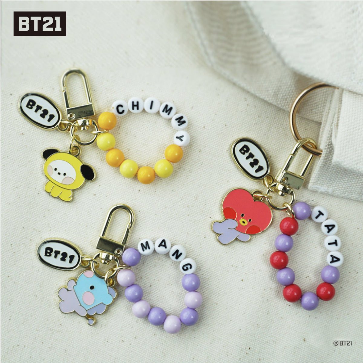 BT21 Minini Metal Key Ring